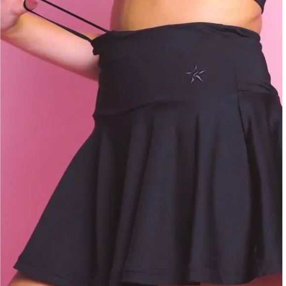 Rebel Athletic black flouncy skirt, like new. AS - Picture 2 of 6